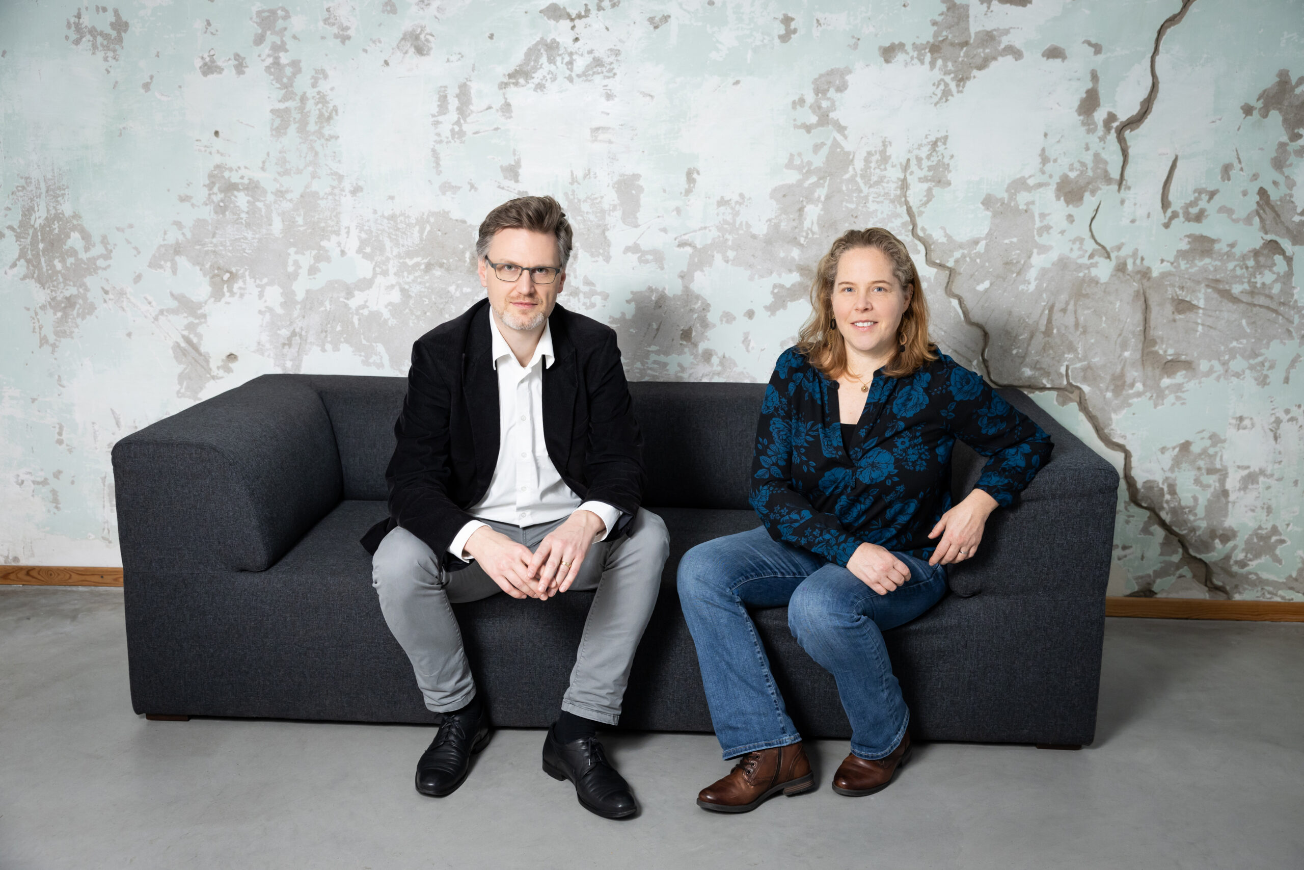 Gründer:innen der Investigativstation: Martin Rücker und Sigrid März