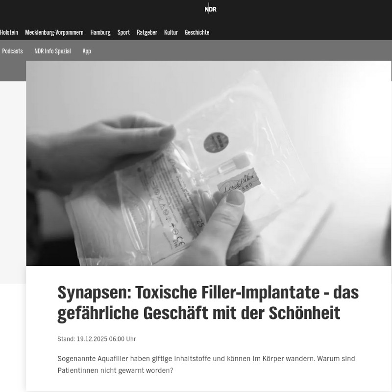 Screenshot Podcast Synapsen, NDR: Eine Person hält eine Packung Los Deline